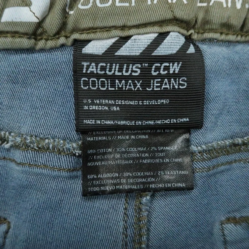 VIKTOS Jeans Mens 38x32 Blue Taculus CCW Coolmax Concealed Carry Stretch Denim